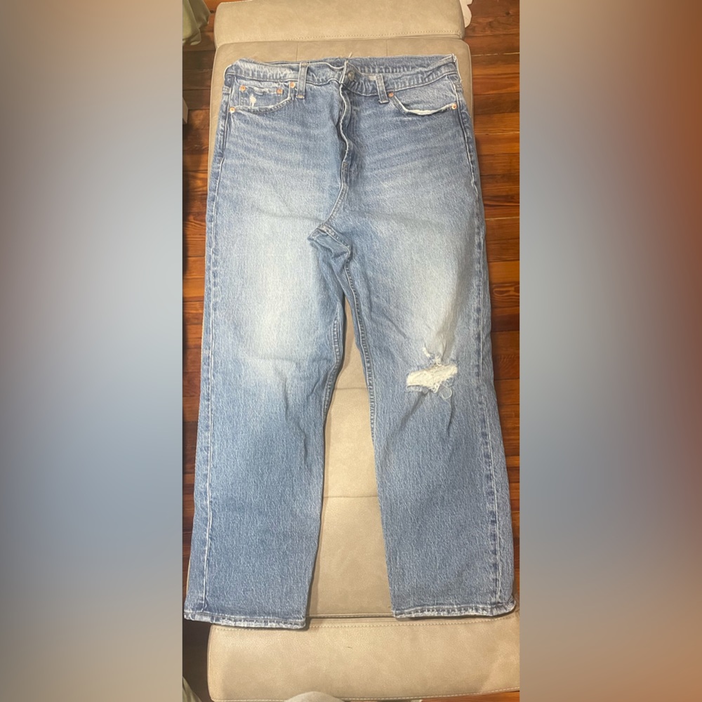 GAP- High Rise Cheeky Straight Sky High Jean